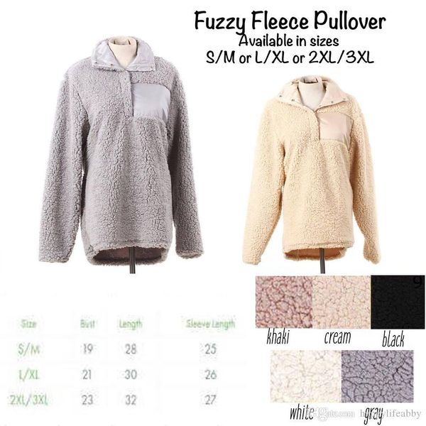 

sherpa button pullover true grit frosty tipped pullover winter outwear fleece pullover women long sleeve monogrammed sweatshirt, Black
