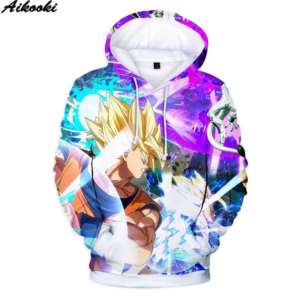 

горячие aikooki аниме 3d hoodie мужчины / женщины в крупногабаритные толстовка 3d толстовка мужская негабаритные top, Black
