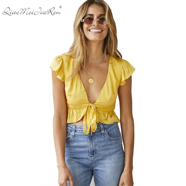 

2020 european and american new women's , high-end slim sleeveless ruffled butterfly lace solid color t-shirt, White