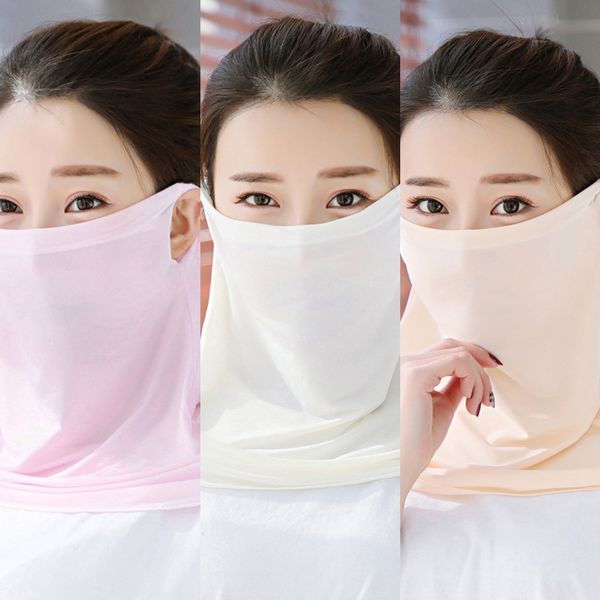 

akhnl face mask scarf cold masks outdoor windproof half face dust-proof dust feeling scarf sunshade mask ear type party masks, Black