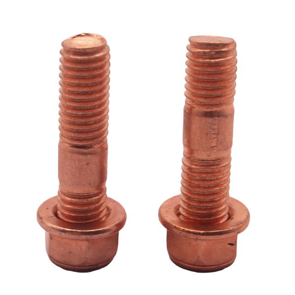 

2 x copper exhaust manifold nuts m10 x 1.5 x 42 mm long