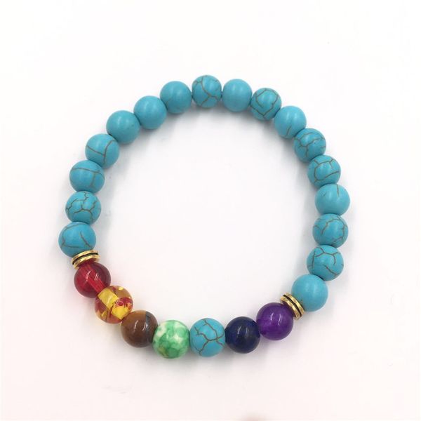 

19 вулкан браслет моды оптовая природные лавы вулкана, тигровый глаз, laips, аметист камень семь цвет камень бисера браслет, Black