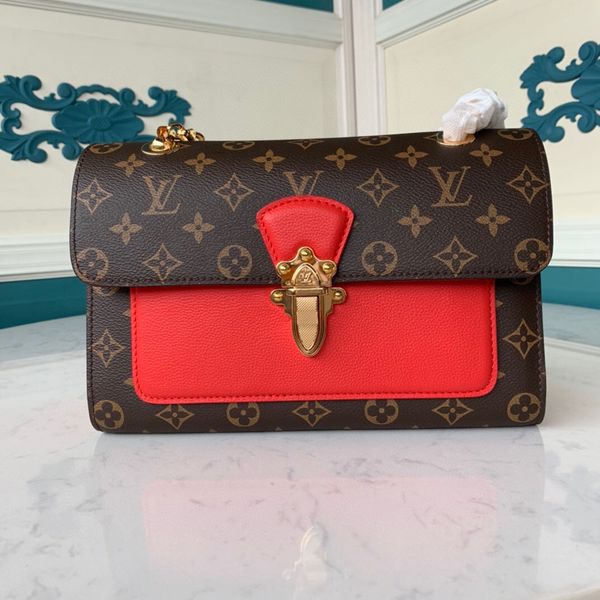 

new women's one-shoulder bag 7a high-end custom quality diagonal cross bag fashion style gold metal accessories with long shoulder stra