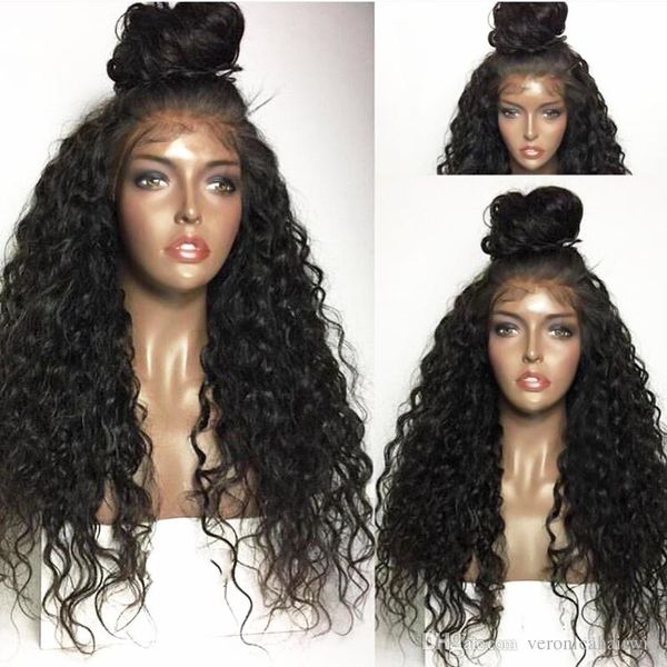 black curly wig