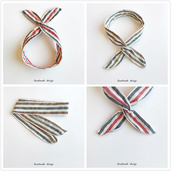 

2018 fashion minimalism women hair accessories linen bandana scarf square female bandanas headwear girls multi headbands