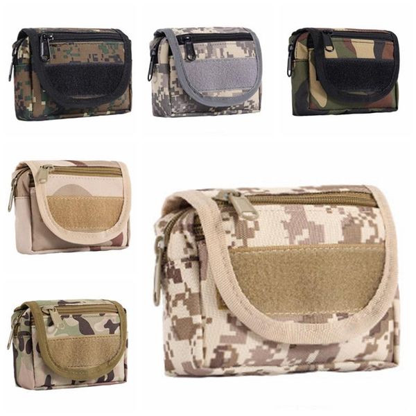 

durable camouflage tactical waist bag travel waterproof tactical waist pouch outdoor portable tactical pack camping hiking nylon dh0840
