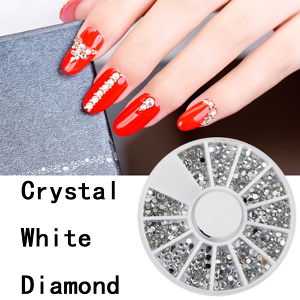 

1 box mixed drill flatback nail rhinestone multi-size acrylic nail decor strass adornment art diy jewelry manicure, Silver;gold