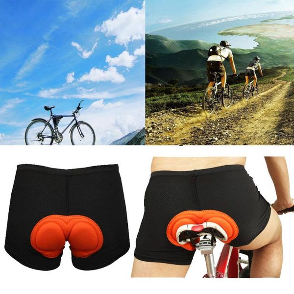 

men's underpants 3d gel bike bicycle cycling men underwear padded shorts comfortable for sport short pant, Black