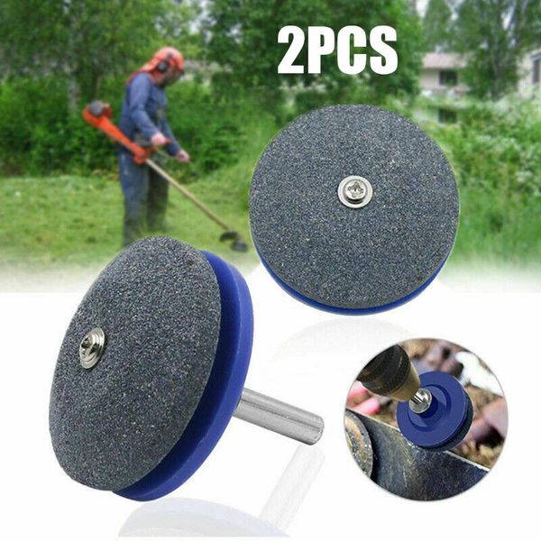 

2pc универсальных газонокосилки faster лезвия точилка шлифовка дрель garden tool