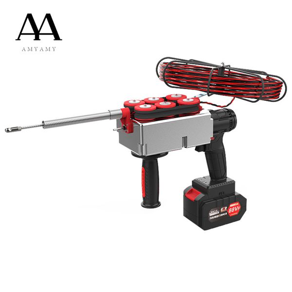 

amyamy automatic lithium-ion cordless wire threader threading machine puller wire machine through wall stringing
