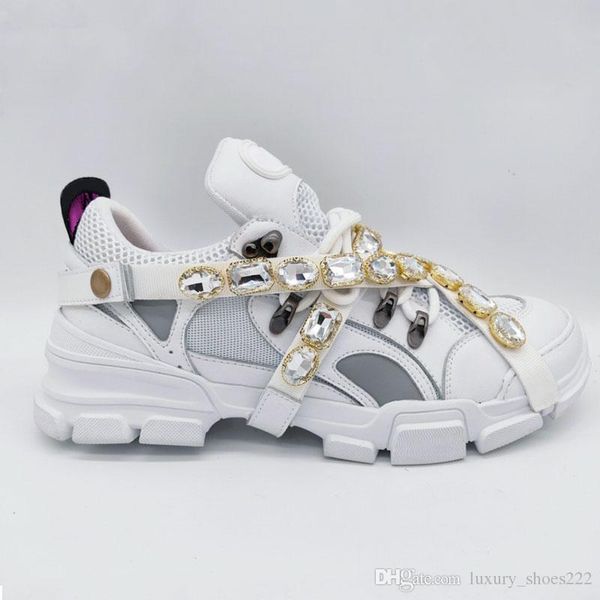 

flashtrek sneaker with removable crystals mens luxury designer shoes casual fashion brand designer womens shoes sneakers size