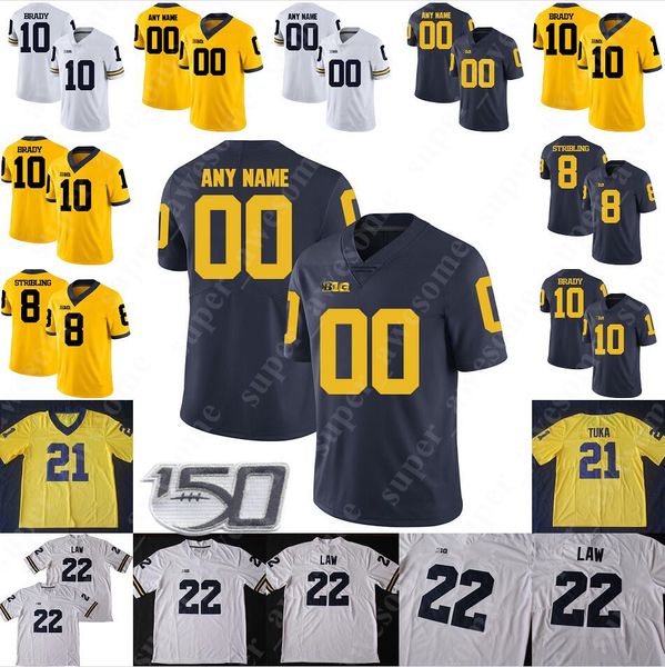 

Michigan Wolverines Football Jersey Taylor Upshaw Sammy Faustin Phillip Paea Ben VanSumeren Kwity Paye Julius Welschof Luke Schoonmaker
