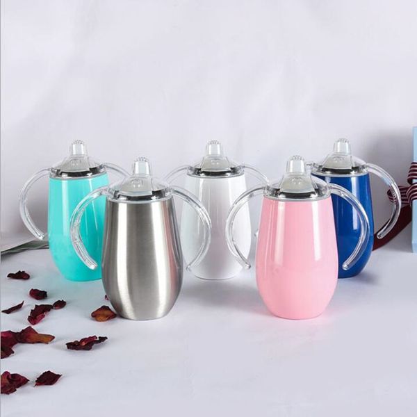 

соска sippy кубок младенца нержавеющей стали вакуумные кубок baby safe предотвращения ожогов чашки двустенных milk термос wy184q