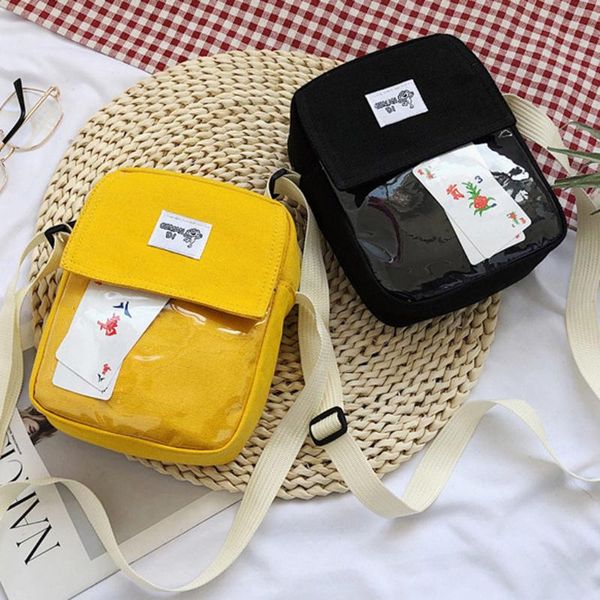 

transparent bag jelly package women's bag fashion simple pure color single shoulder messenger bags 2020 canvas bolsos mujer