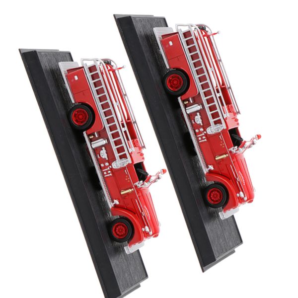 

2pcs 1/64 1952 usa fire engine truck model seagrave vehicel collectibles