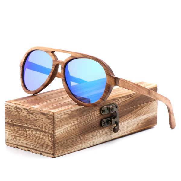 

2020 new fashion women bamboo glasses polarized travel zebra wood sun glasse tac lens factory direct all handmade sunglasses, White;black