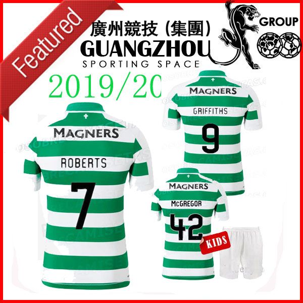 

New 2019 cotland celtic occer jer ey 19 20 home kid child kit mcgregor benkovic weah burke edouard jer ey griffith away football hirt