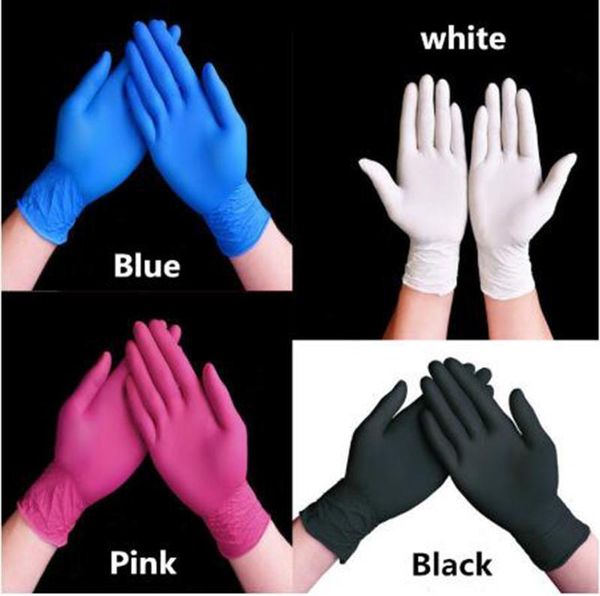 

100pcs disposable gloves latex nitrile rubber household kitchen dishwashing gloves work garden universal for left and right hand