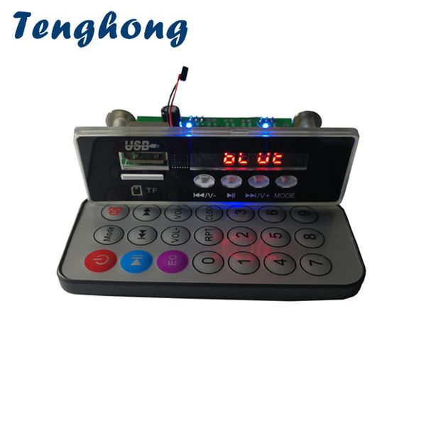 

tenghong lcd mp3 decoder board dc12v headphone bluetooth 5.0 lossless audio decoding handssound wma wav ape mp3 usb card