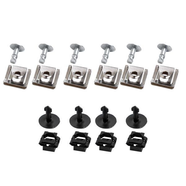 

10pcs engine cover undertray fitting clip screw set