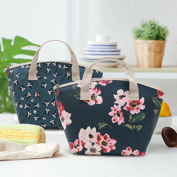 

new lunch bag for women stylish lunch tote bag insulated box insulated container (flower