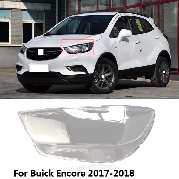 

capqx 1pc for encore 2017-2018 front headlamp headlight lampcover lampshade waterproof bright lamp shade shell cover cap