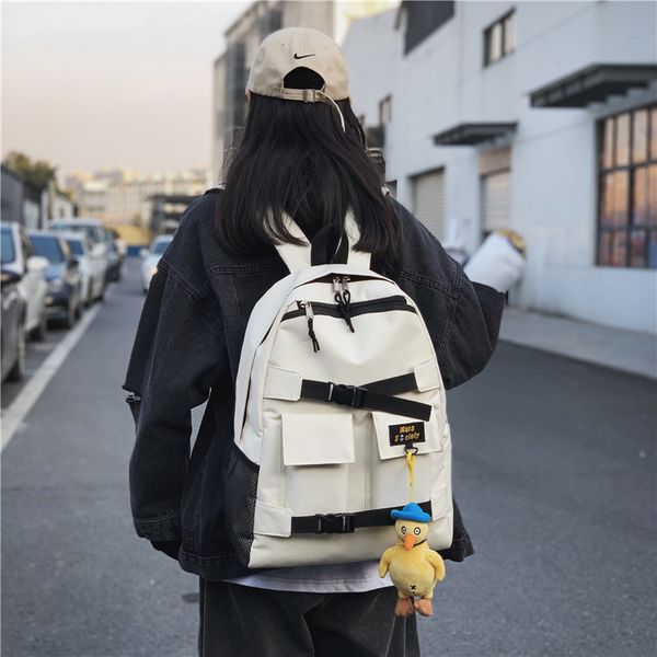 

spring new ladies waterproof shoulder bag student bag fashion wild travel nylon backpack tide couple university