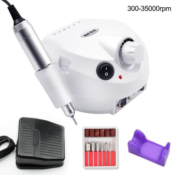 

35000rpm pro electric nail drill machine electric manicure machine drills accessory pedicure kit nail drill file bit tools