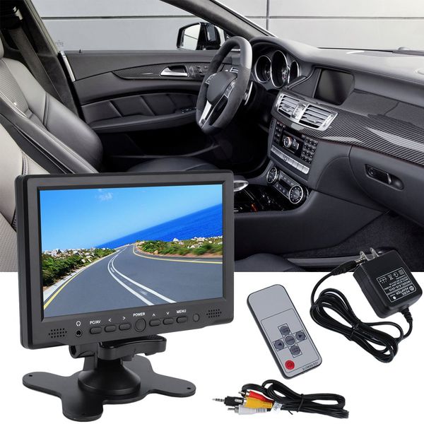 

7 inch 800x 480 tft color lcd av vehicle car rearview monitor hdmi vga av interface for car dvd