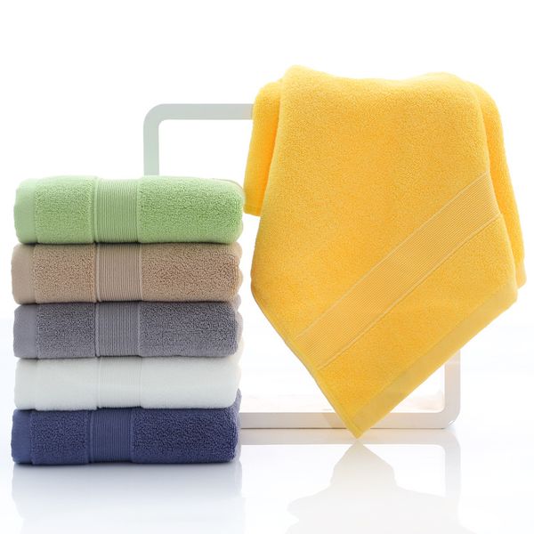 

1pcs 34x74cm 100% cotton absorbent solid color soft comfortable family bathroom hand face towel