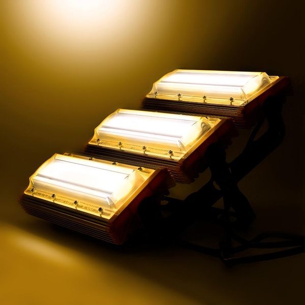 

150w led flood light spotlight outdoor construction site chandelier outdoor waterproof advertising projection lamp factory workshop lig