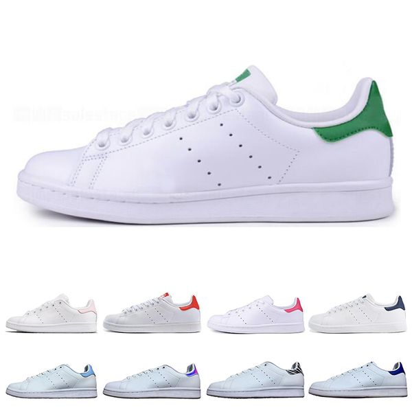 

women men stan shoes fashion smith sneakers casual shoes triple white black green leather sport classic flats size 36-44