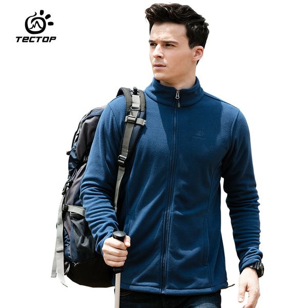 

tecfleece jacket men army polartec sportswear clothes warm spring autumn outerwear hoodie hiking camping coat jacket, Blue;black
