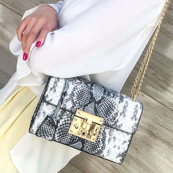 

women shoulder bags 2019 serpentine chain leather purse mini flap clutch bags luxury design handbag ladies messenger evening bag