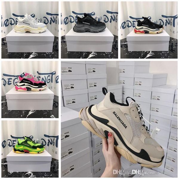 

27color 1 boexd 2018 in new pari 17fw triple 1 dad hoe balenciaga luxury torre neaker men women men women running hoe