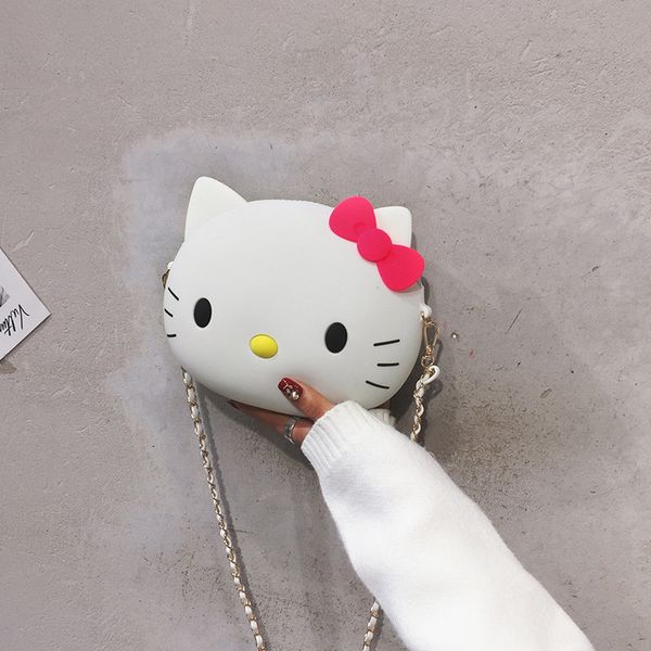 

cute princess hello kitty women's bag new style handbags fashion party crossbody bags soft silicone large capacity shoulder bags