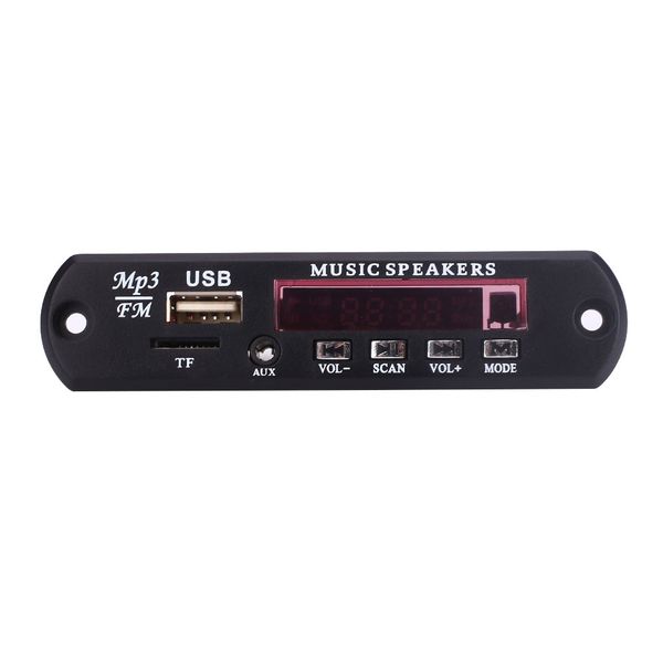 

car vehicles auto mp3 music decoder board 4 keys module usb interface black