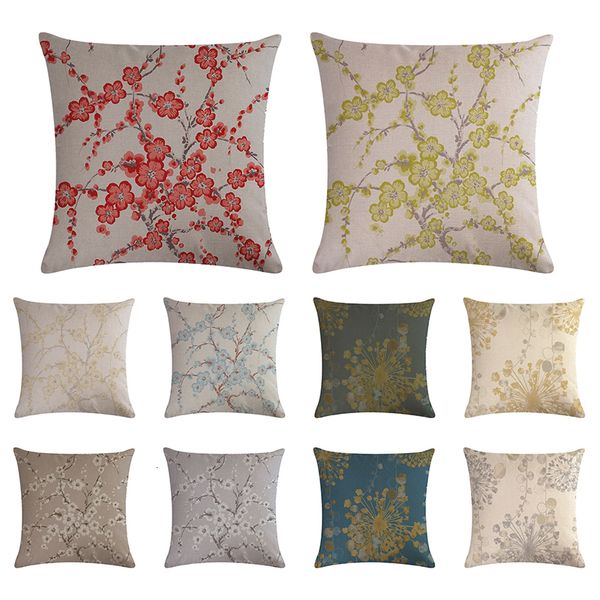 

45см * 45см розовый персик цветет и птицы pattern super soft чехлы и наволочка главная декоративные подушки крышки zy1331