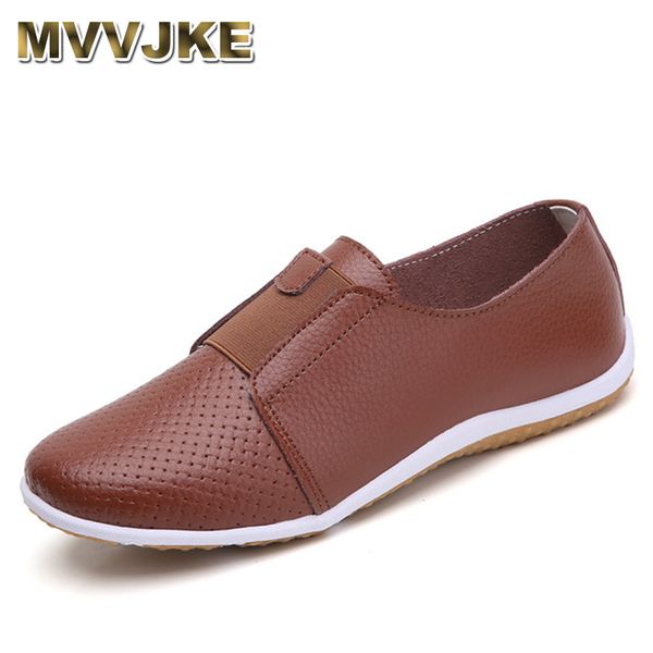 

mvvjkesneakers women flat shoes moccasins genuine leather ladies shoes without lace breathable casual flat moccasins women, Black
