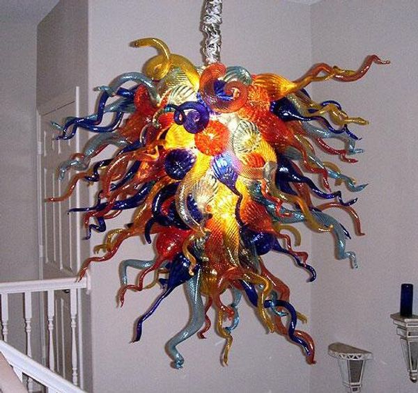 

multi colored hand blown glass chandelier lighting splendid villa lighting italian crystal glass chandelier pendant lamp with led bulbs