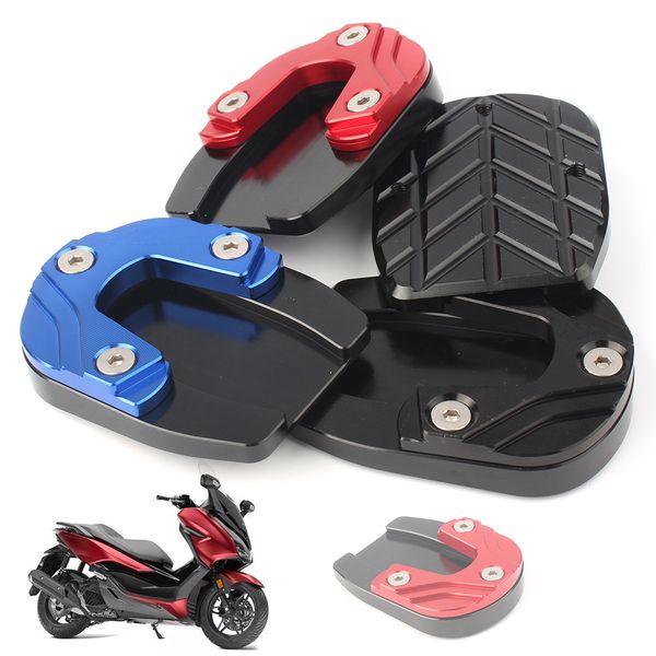 

cnc aluminum motorcycle kickstand sdestand stand extension enlarger pad for forza 125 300 2018