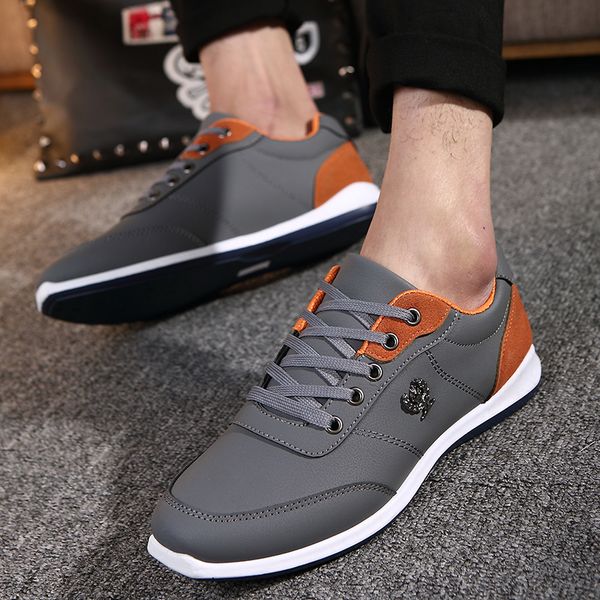 

2019 new fashion spring men flats lightweight casual shoes men british breathable lace up shoes zapatillas hombre size 39-44, Black