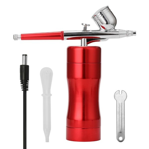

automatic shutdown handheld portable spray pump pen air compressor set for art painting craft cake spray model airbrush kit