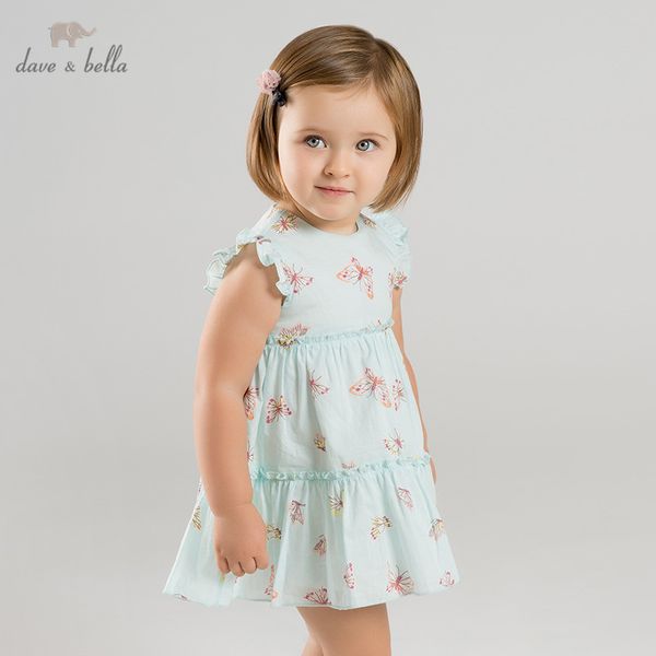 

dbj10123 dave bella summer baby girl's princess cute butterfly dress children fashion party dress kids infant lolita clothes, Red;yellow