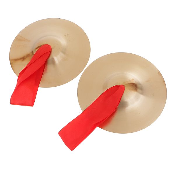 

2 pieces cymbal hand percussion preschool instruments toys band accessory