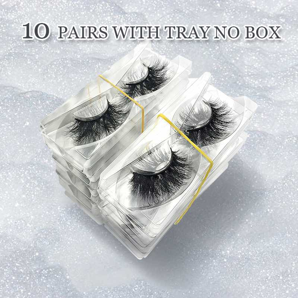 

false eyelashes 10 style wholesale pairs no box 3d/5d/6d mink hair fake soft dramatic eye lashes cruelty makeup