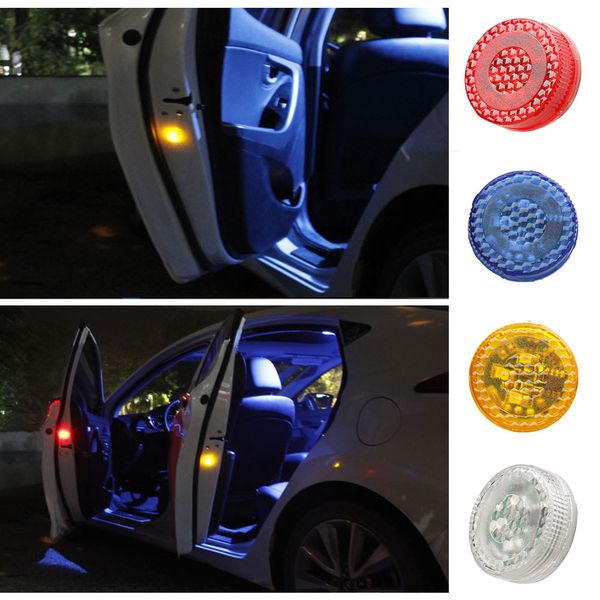 

2pcs automatic smart led light strobe anti-collision car door opening automobile signal lamp magnetic induction safety warning