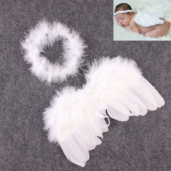 

newborn pgraphy props white angel wings baby ps props feather wings girls hair baby pgraphy hair accessories for kid