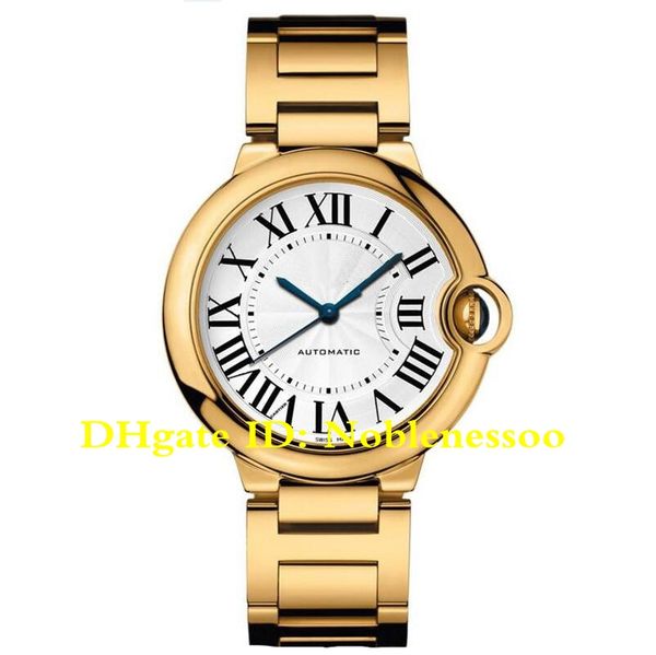

7 color luxury medium size automatic 36mm 18k yellow gold w69003z2 w2bb0003 w2bb0012 w69004z2 w69017z4 mens women watches, Slivery;brown