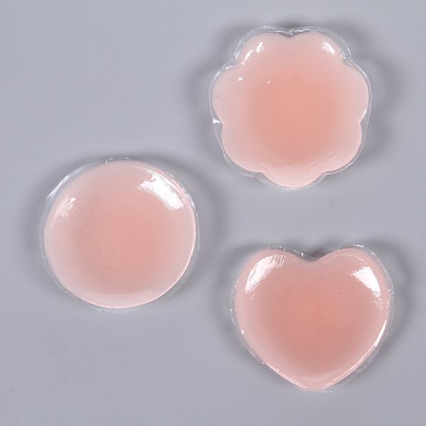 

intimates accessories (5pairs/lot) wholesale women's nipple covers silicone breast petals, Black;white